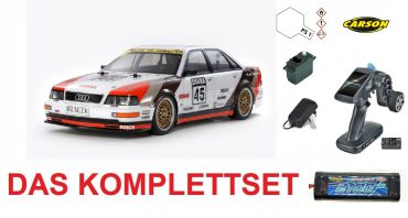 Tamiya 1:10 RC Audi V8 Tourenwagen (TT-02) - Komplettset